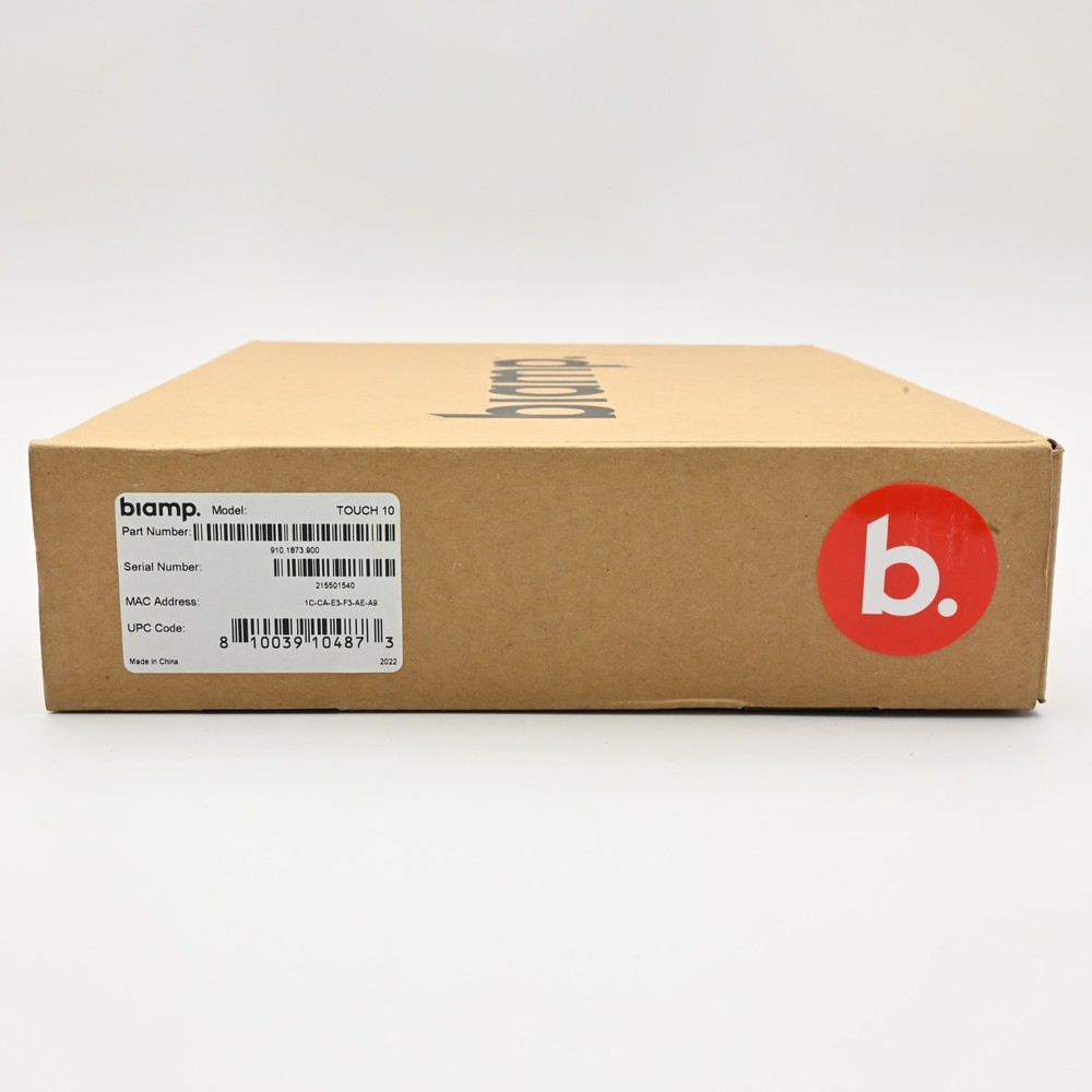 Biamp Touch 10 Black Touch-Screen Control Panel 910.1873.900