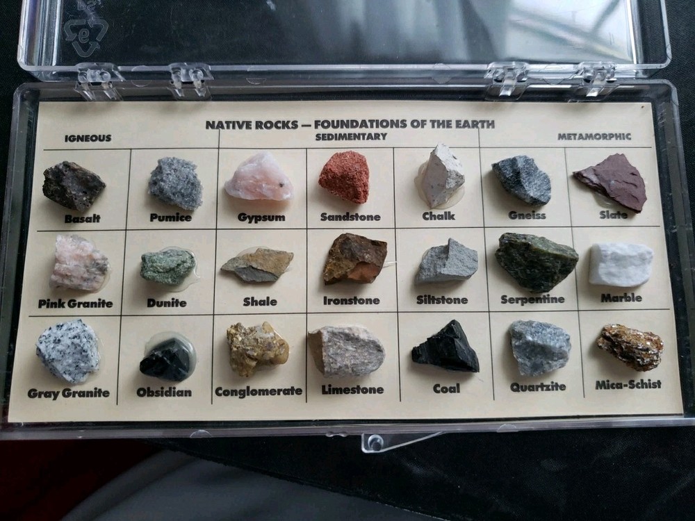 Native Rocks Foundations Of The Earth Plastic Display Case