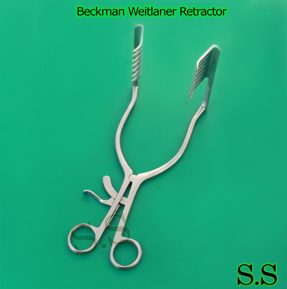 Beckman Weitlaner Retractor 12.75" 7x7 Prong Sharp Surgical Instruments
