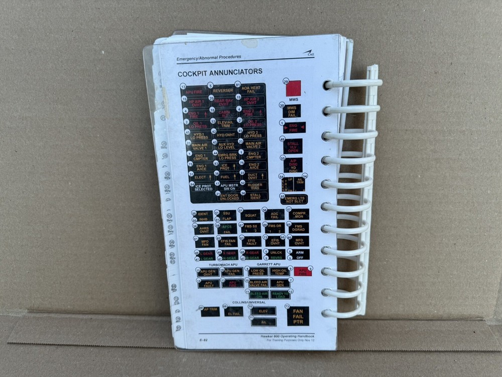 CAE Hawker 800 Operating Handbook