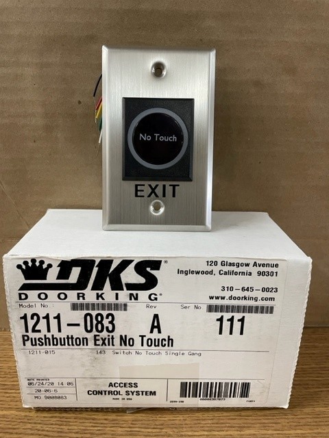 1211-083 DKS DOORKING NO TOUCH EXIT BUTTON