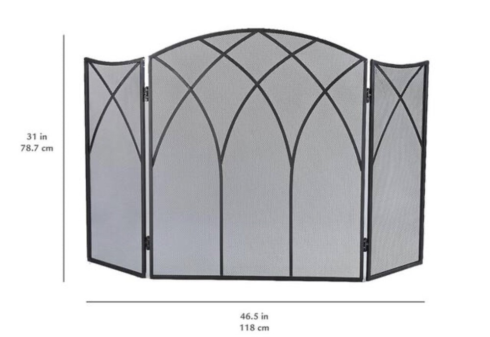 Pleasant Hearth Gothic Fireplace Screen