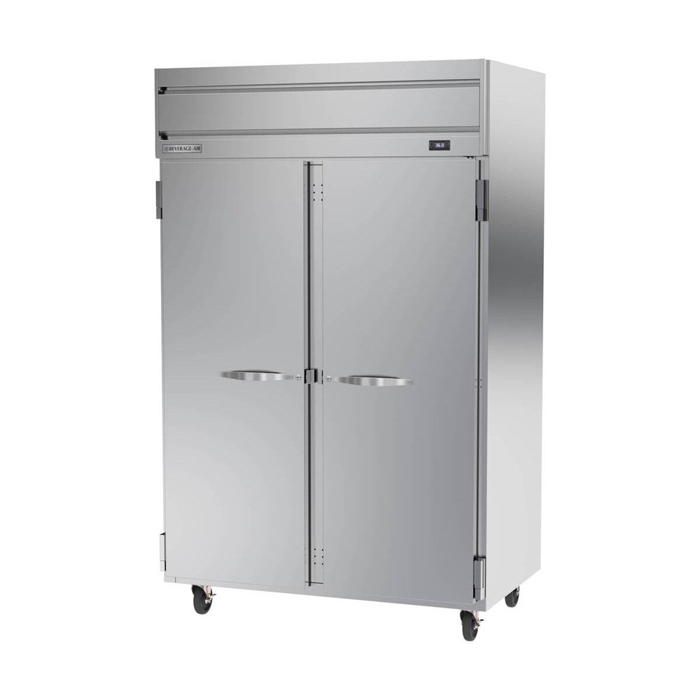 Beverage Air HRPS2HC-1S 52" Two Section Reach-In Refrigerator w/ 2 Solid Full...