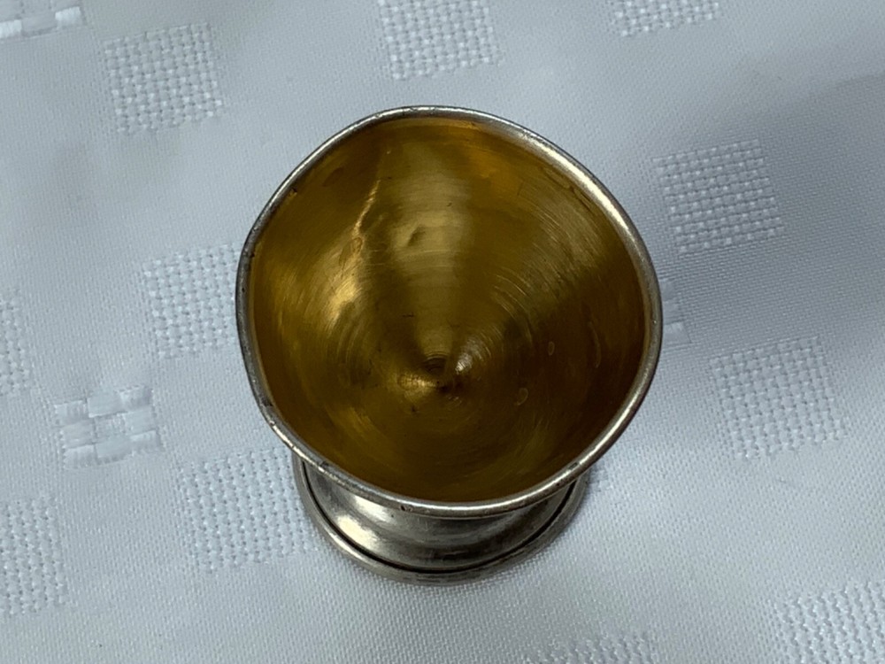 Antique Russian 875 Solid Silver Gilded - Mug appx 26 Gr