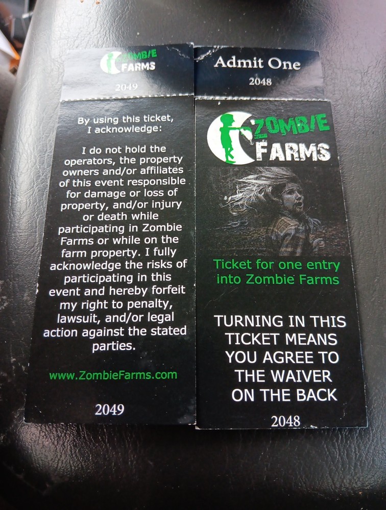 Zombie Farms Ticket