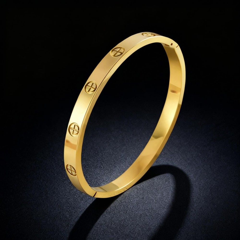 Ntutrxk One Size, Bracelets Stack 4Sets (Floral Black+Gold Bracelets,Bangle)