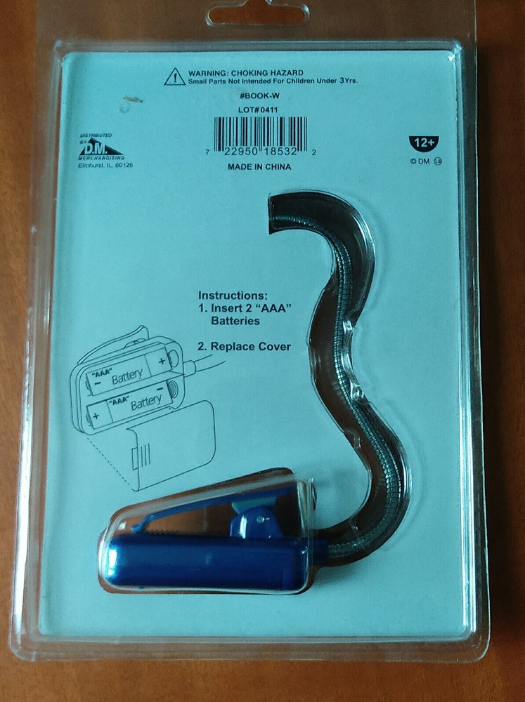 Bookworm LED Flexible Adjustable Book Reading Universal Clip Light