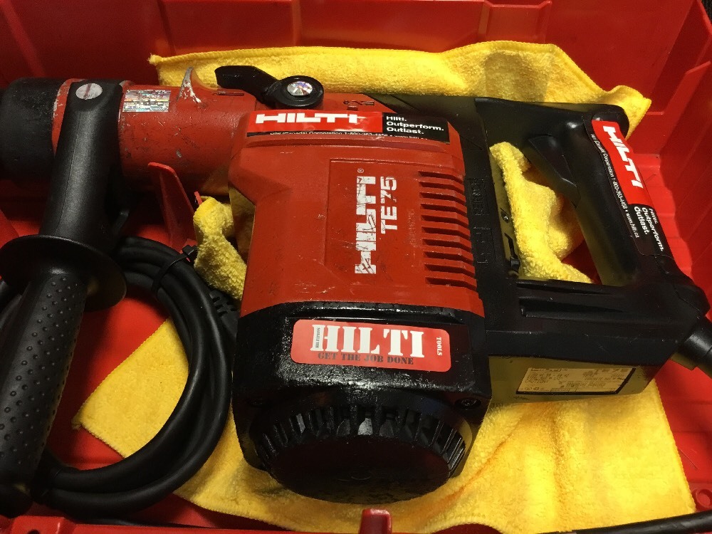 HILTI TE 75, PREOWNED, FREE CHISEL, BITS, LASER METER, FAST SHIP