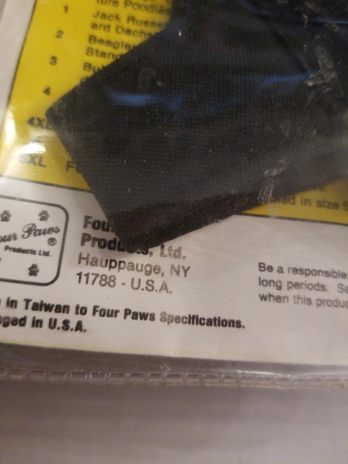 Four Paws Quick Fit Muzzle Size 1 Black Small Breeds NEW