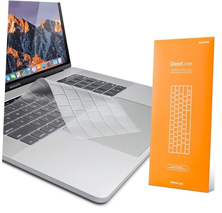 GhostCover Premium Ultra Thin Keyboard Protector, Standard With Touch Bar