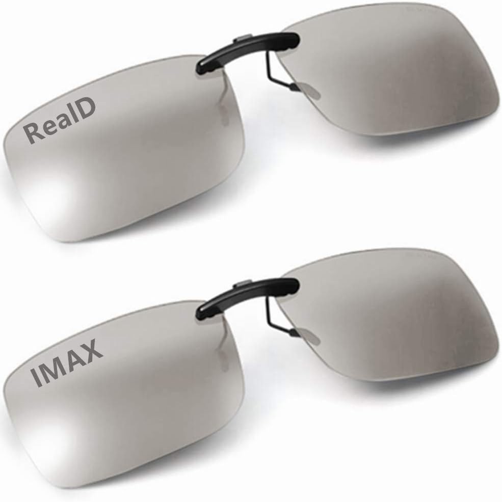 Lightweight 3D Clip-On Glasses Set