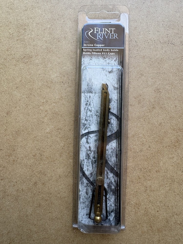 Brass Muzzleloader In-Line Capper For #11 Percussion Caps - FLINT RIVER