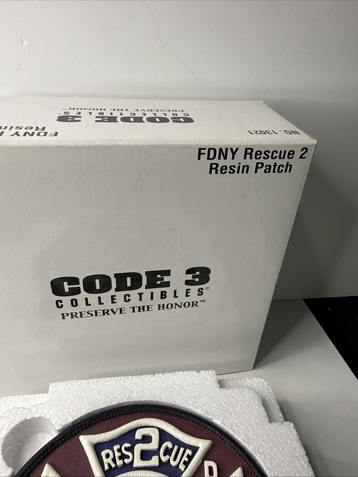 CODE 3 FDNY RESCUE 2 RESIN PATCH ART NEW YORK FIRE DEPT Brooklyn'S BRAVEST NEW