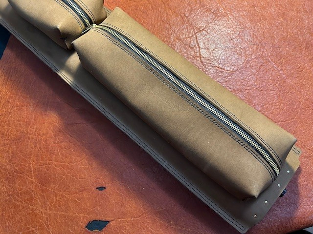 Randy Cantrell Envelope Style Custom Pool Case 2x4 Caramel Leather
