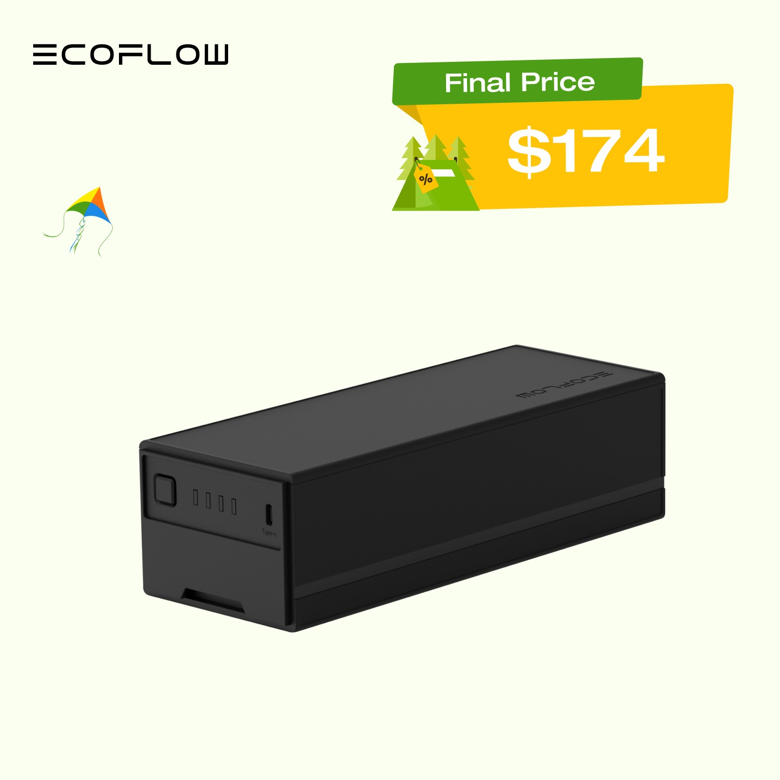 EcoFlow GLACIER Car Refrigerator Plug-in Battery, for Camping, Travel, Fishing