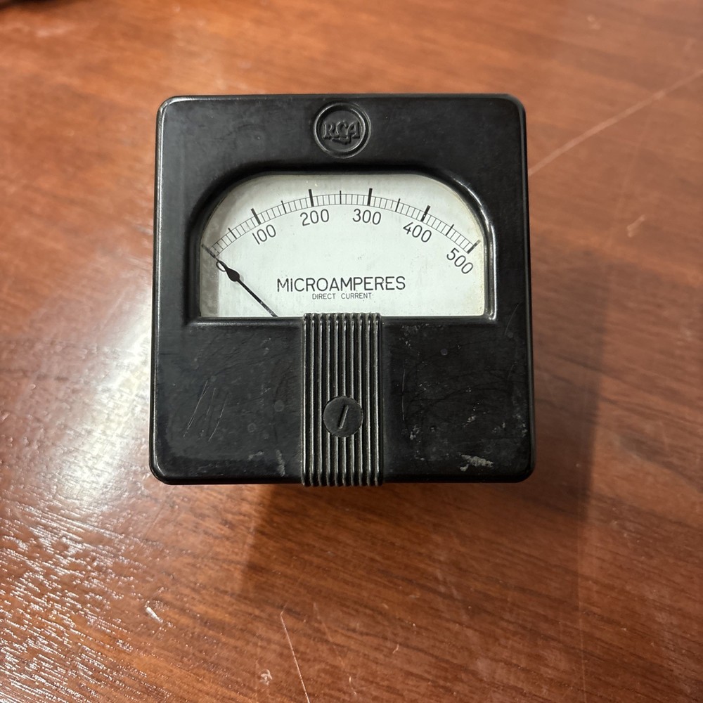 Vintage RCA DC Microamperes Panel Meter *** Untested