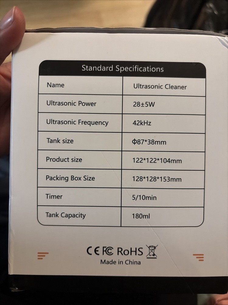 Ultrasonic cleaner