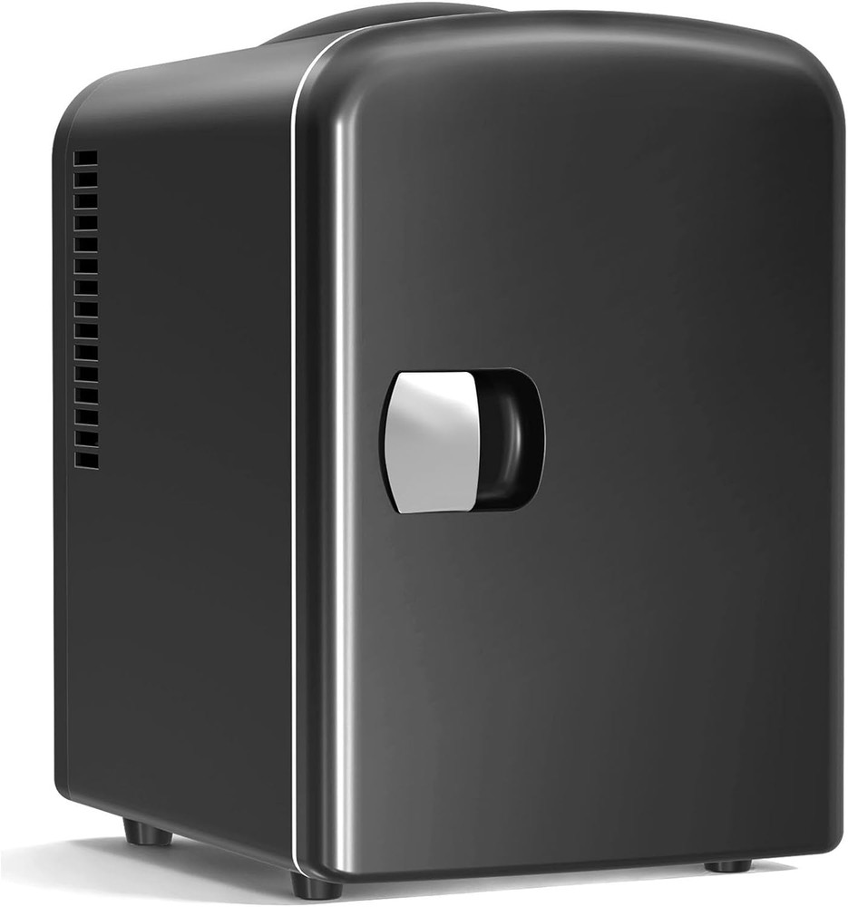 4L/6 Can Portable Mini Fridge Personal Compact Refrigerator Small Cooler