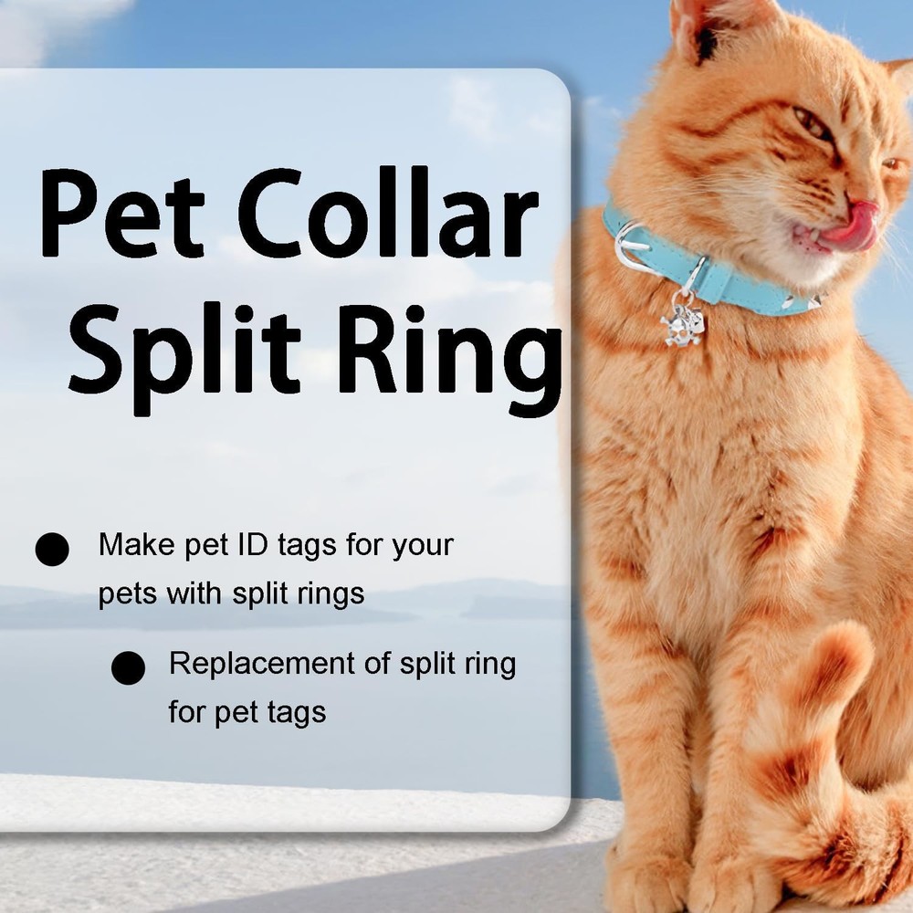 Silver 100pcs 8mm Tiny Split Ring for Keychains Jewelry Crafts Split Jump Rings