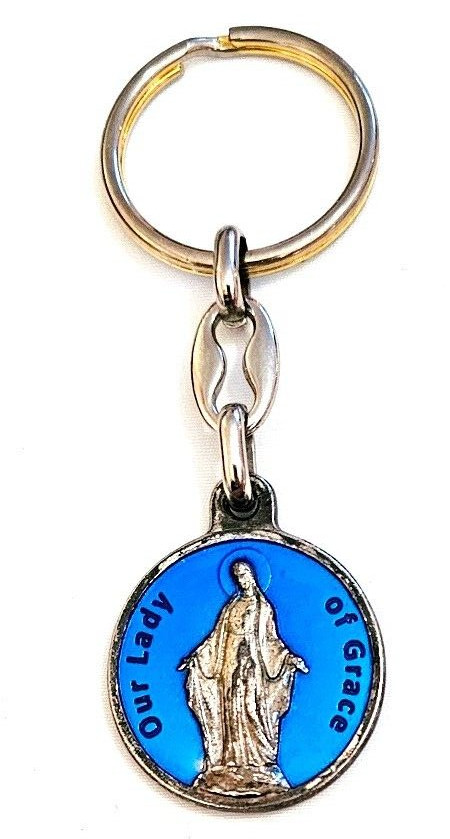 Older Religious Mary Keychain Keyring