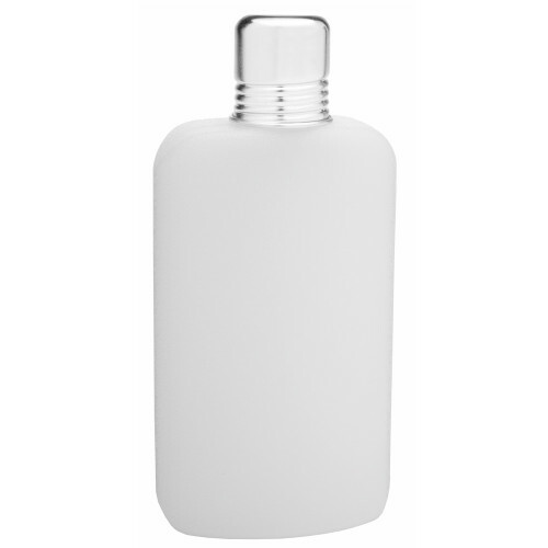 Top Shelf Flasks 12 oz. Plastic Flask With Stainless Steel Shot Cup Lid