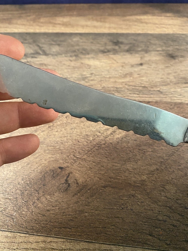 Wm A Rogers Silverplated Bread Knife Ornate Design Unknown Pattern Monogrammed