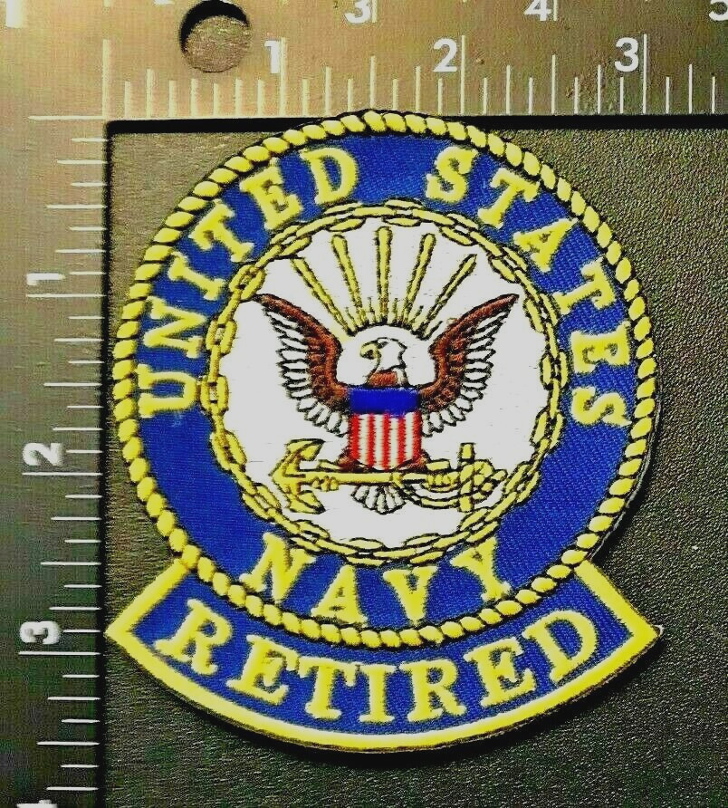 UNITED STATES NAVY RETIRED PATCH (USN-4) US NAVY