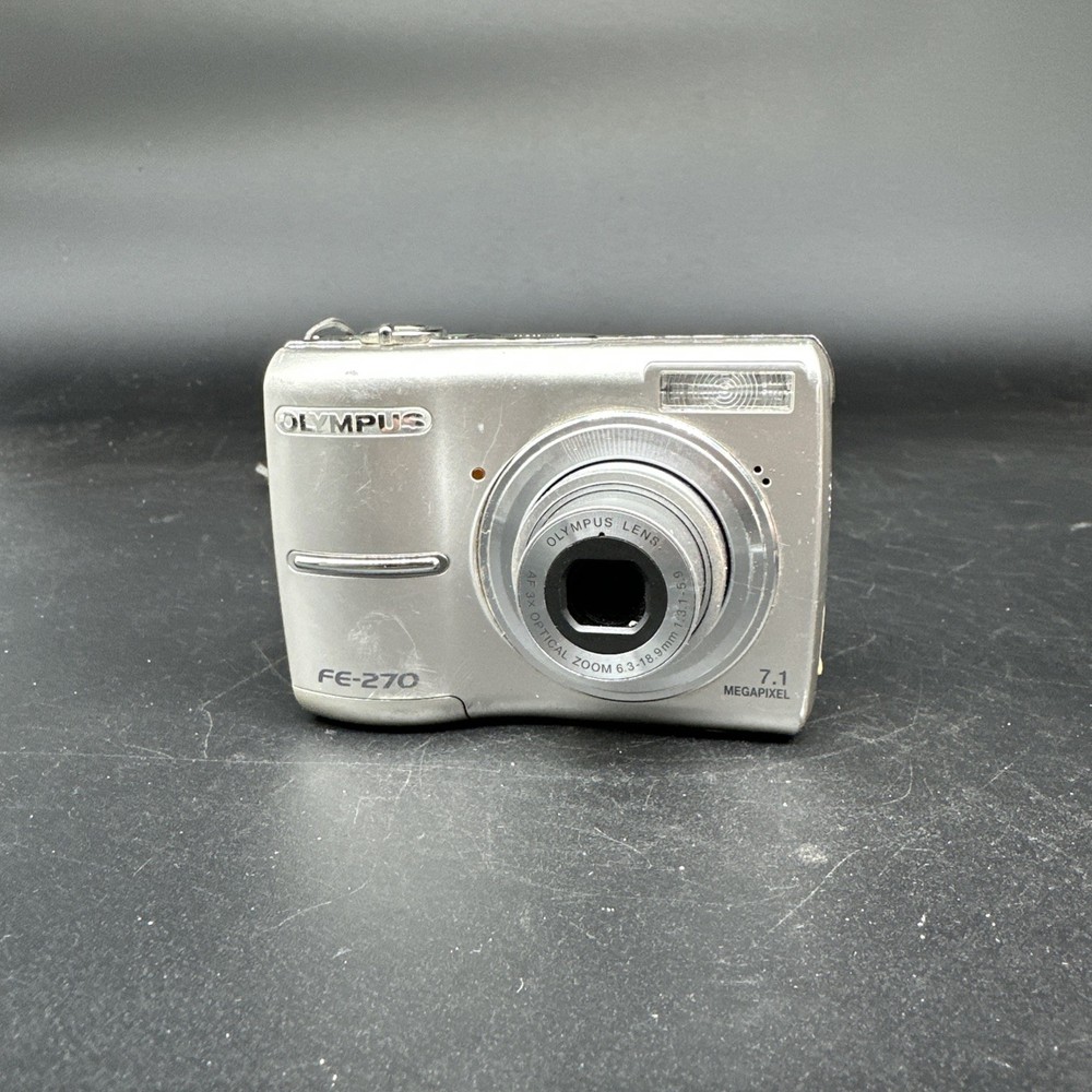 Olympus FE-270 7.1MP Digital Camera, Silver - Tested