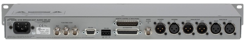 Symetrix Airtools 6100 AES Digital Audio Broadcast Profanity Delay DUMP Button