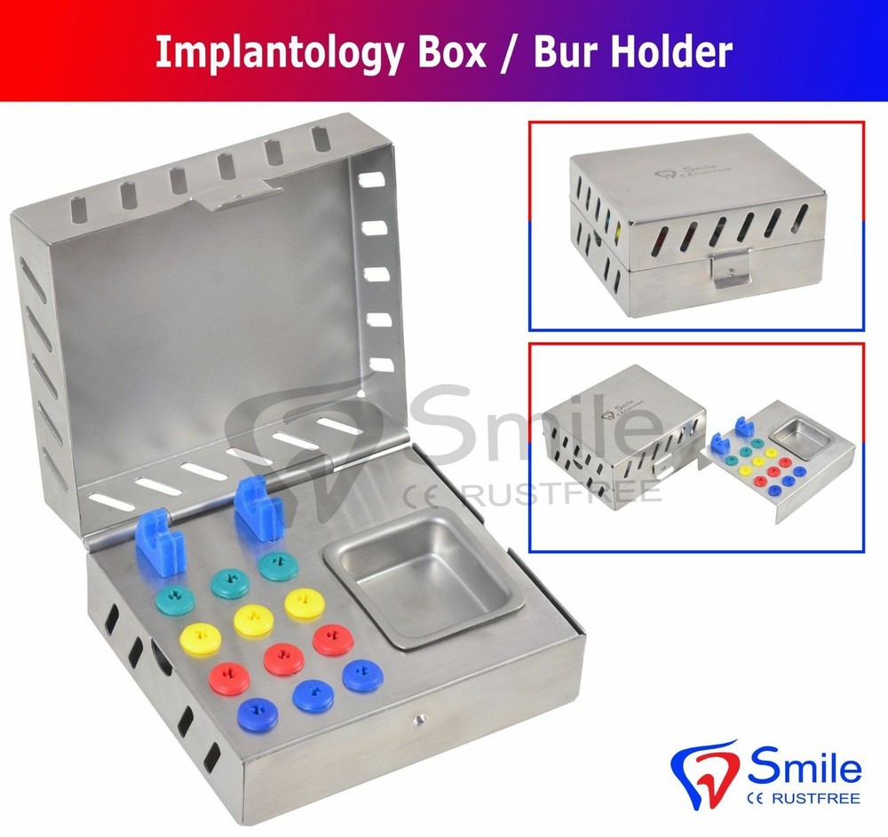 3 PCS Dental Surgical Instruments Empty Sterilization Box For Surgical Implants