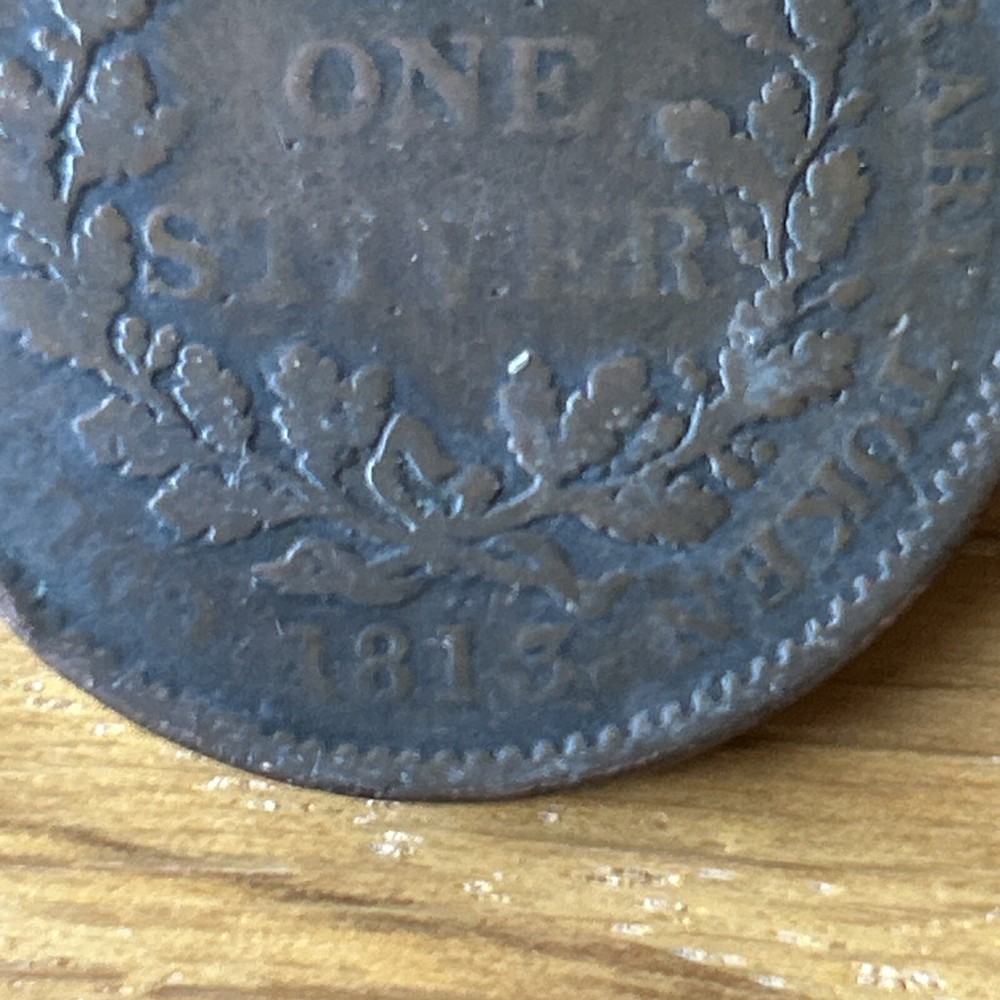 1813 Essequebo & Demarary One Stiver coin