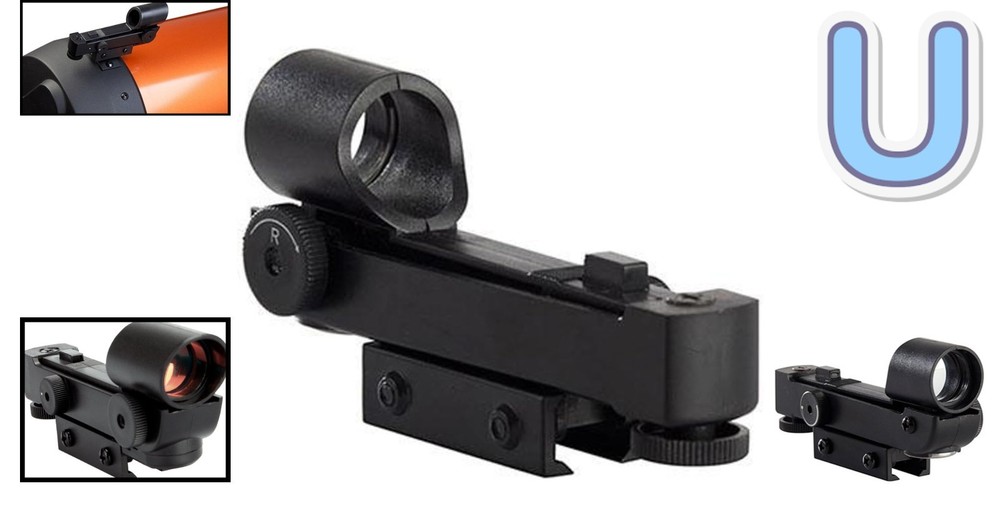 Compact StarPointer Finderscope - Adjustable Red Dot for Telescopes & Binoculars