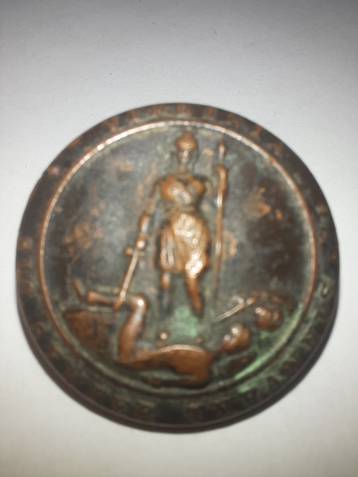 American civil war era antique Virginia button semper tyrannis.