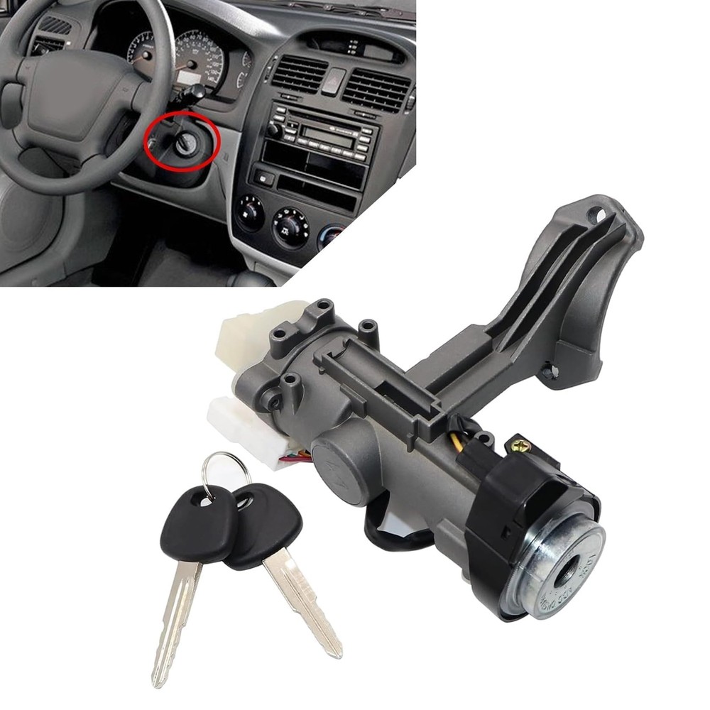 Ignition Lock Cylinder Switch Assembly with 2 Keys Compatible with Kia Spectr...