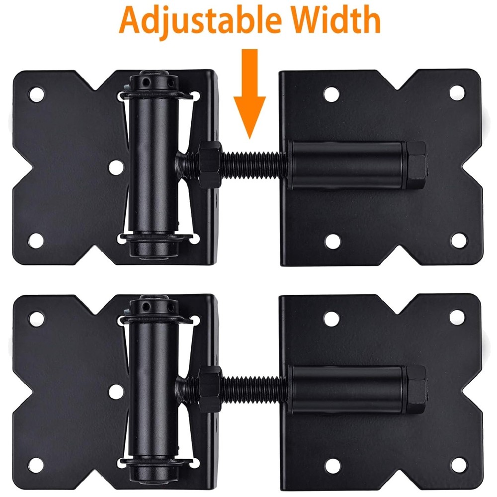 Gate Hinges with Installation Screws, 2 Set