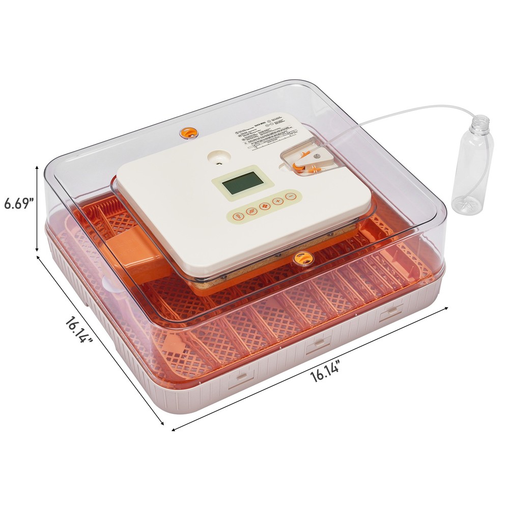 56 Egg Incubator with Automatic Egg Turning and Humidity Control 360° Viewing