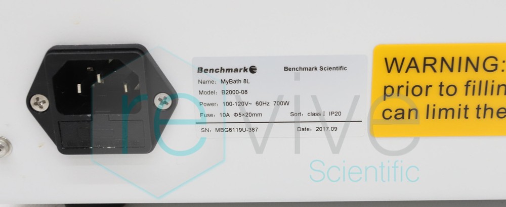 Benchmark MyBath 8L Digital Water Bath