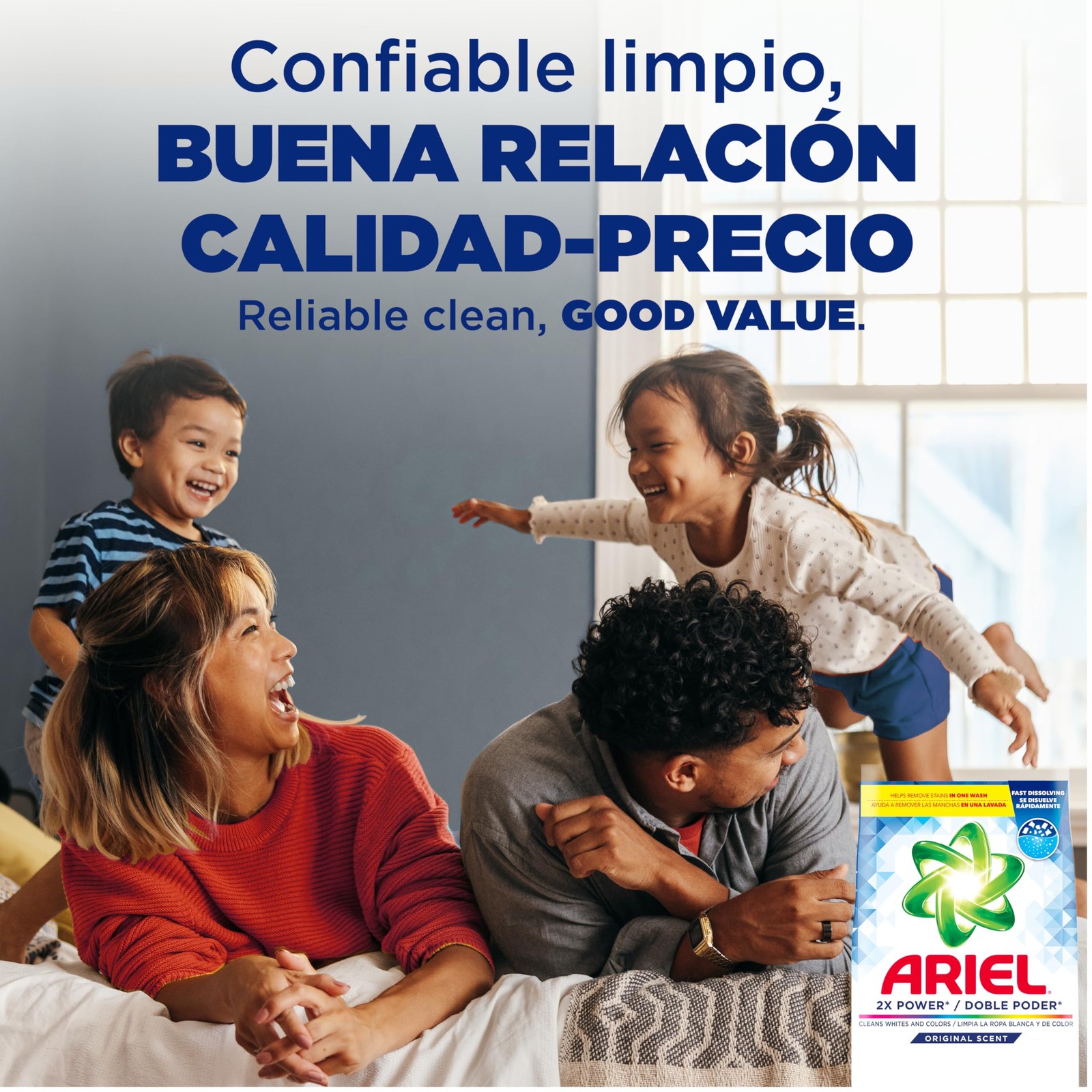 Ariel Powder Laundry Detergent, Original Scent, 211 oz, 211 Ounce (Pack of 1)