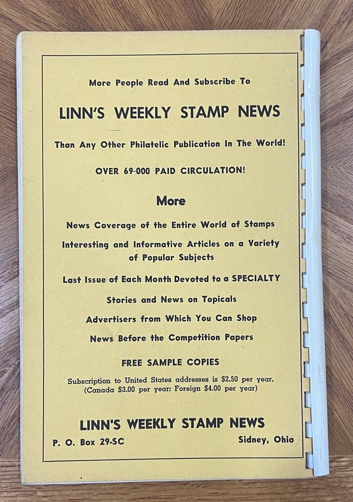 VINTAGE 1963 US POSTAL SLOGAN CANCEL CATALOG BOOK BY MOE LUFF, GREAT CONDITION