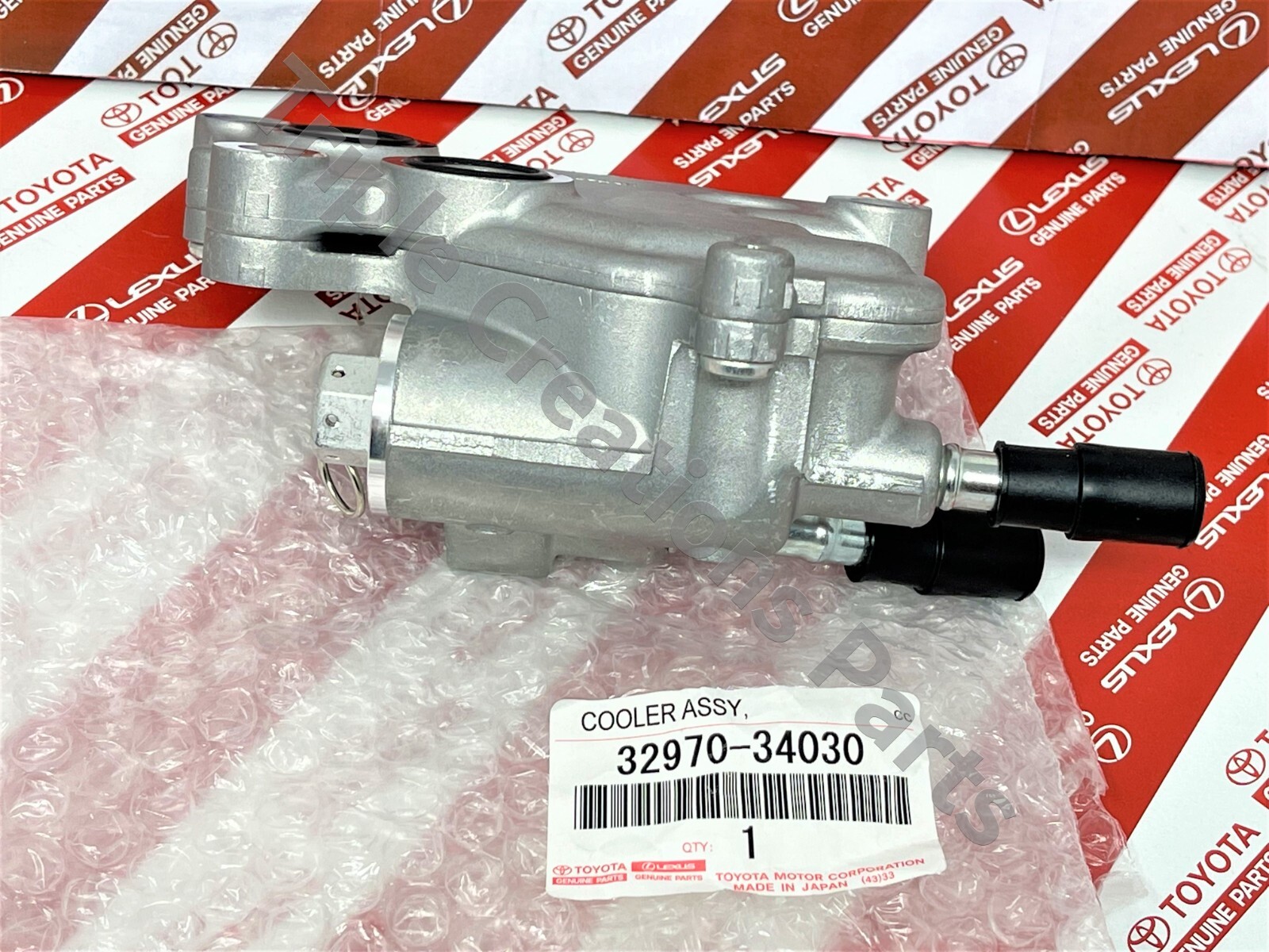 GENUINE Toyota OEM COOLER ASSY TRANSMISSION OIL WITH THERMOSTAT 32970-34030