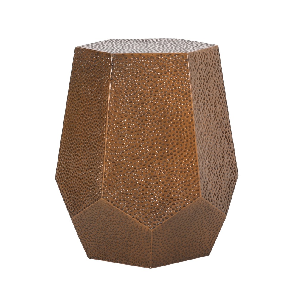[New]METAL HAMMERED END TABLE