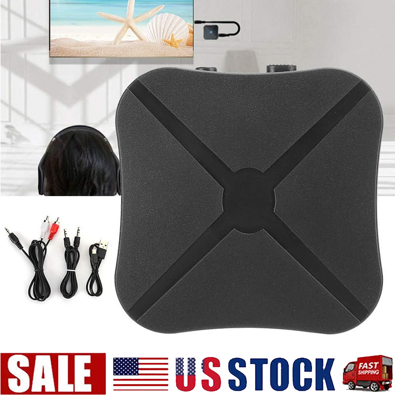 2in1Bluetooth Transmitter Receiver Wireless Adapter TV Home Stereo A2DPAudio Lot