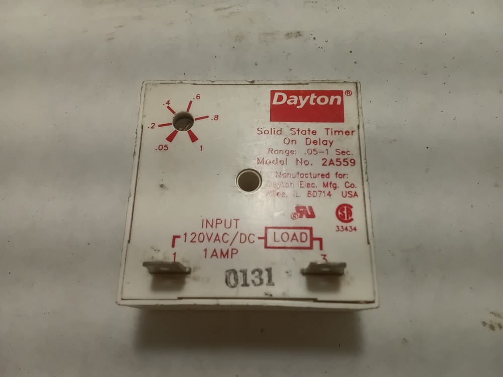 Dayton 2A559 Solid State Timer (F5E1)