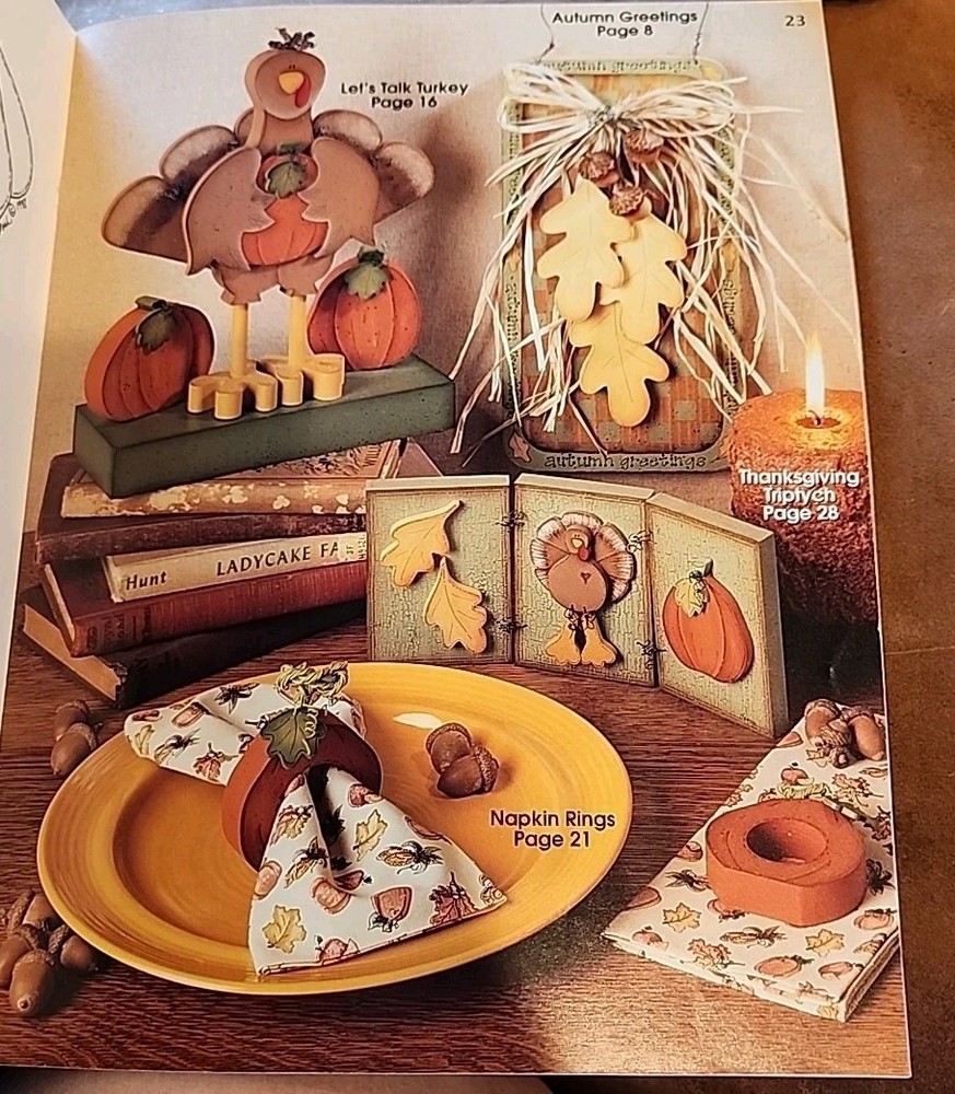 Pumpkins And Peppermints By Nancy Wood Craft Book With Patterns And Techniques