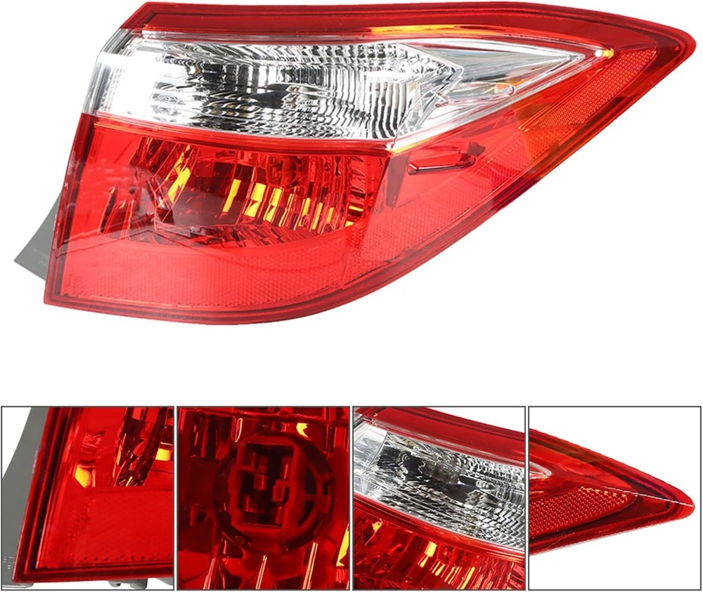 Outer Right Tail Light Assembly Replacement for Corolla OE-Style 2014-2016