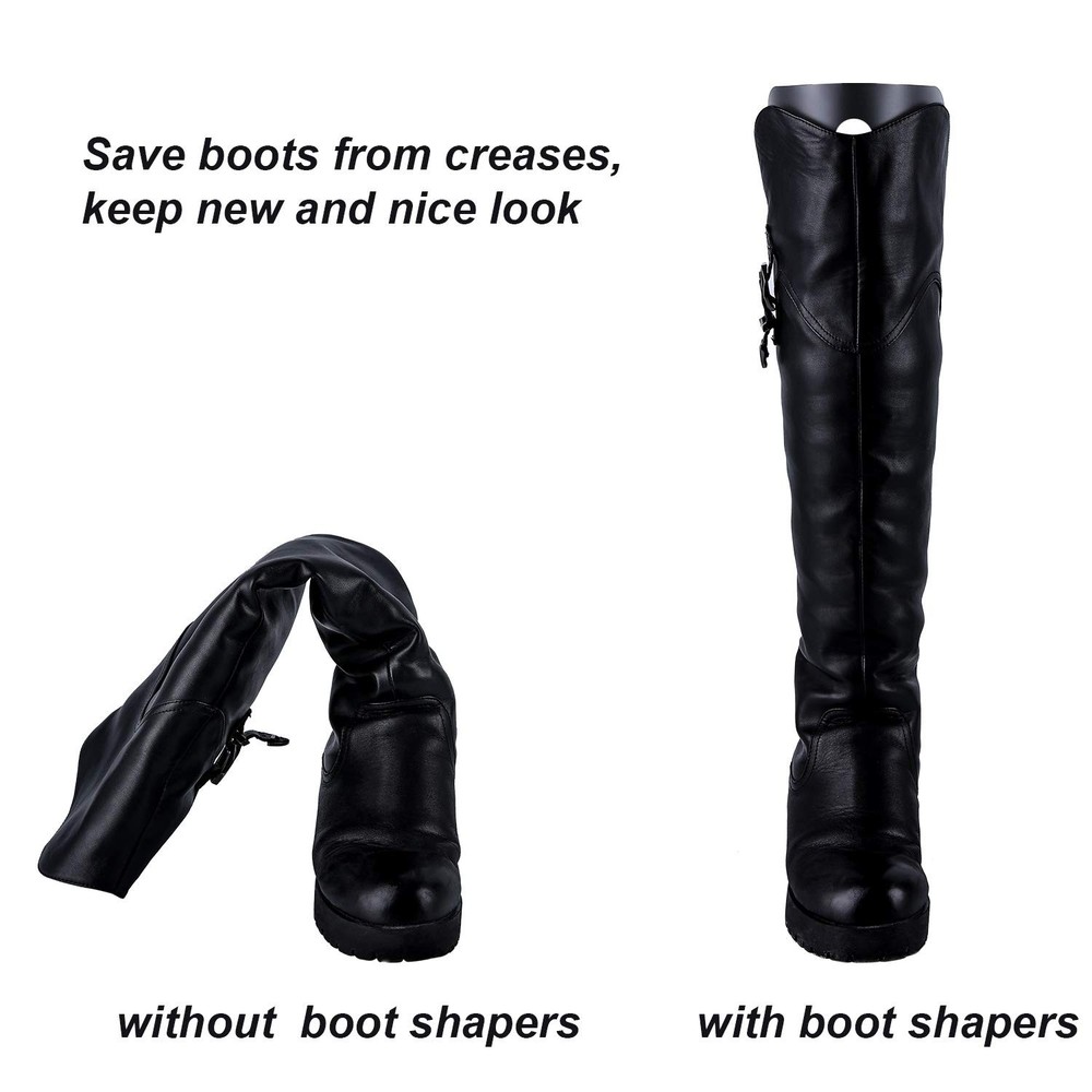 Boot Shaper Inserts, 6 Pack 3 Pairs, Tall Support, Reusable, Prevent Creasing