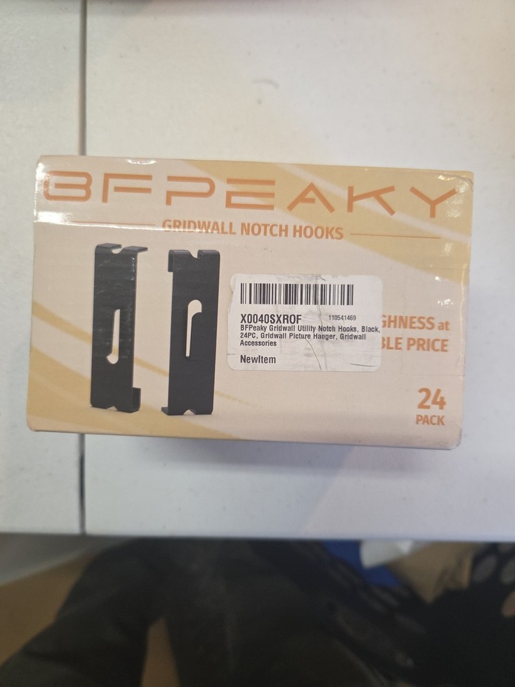 24 Pack Gridwall Notch Hooks