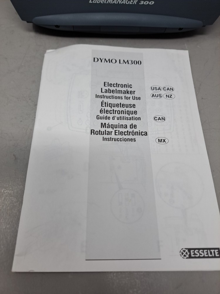 Label Printer DYMO LM300 Handheld Label Printer D1 Tape System Tested w/ Labels
