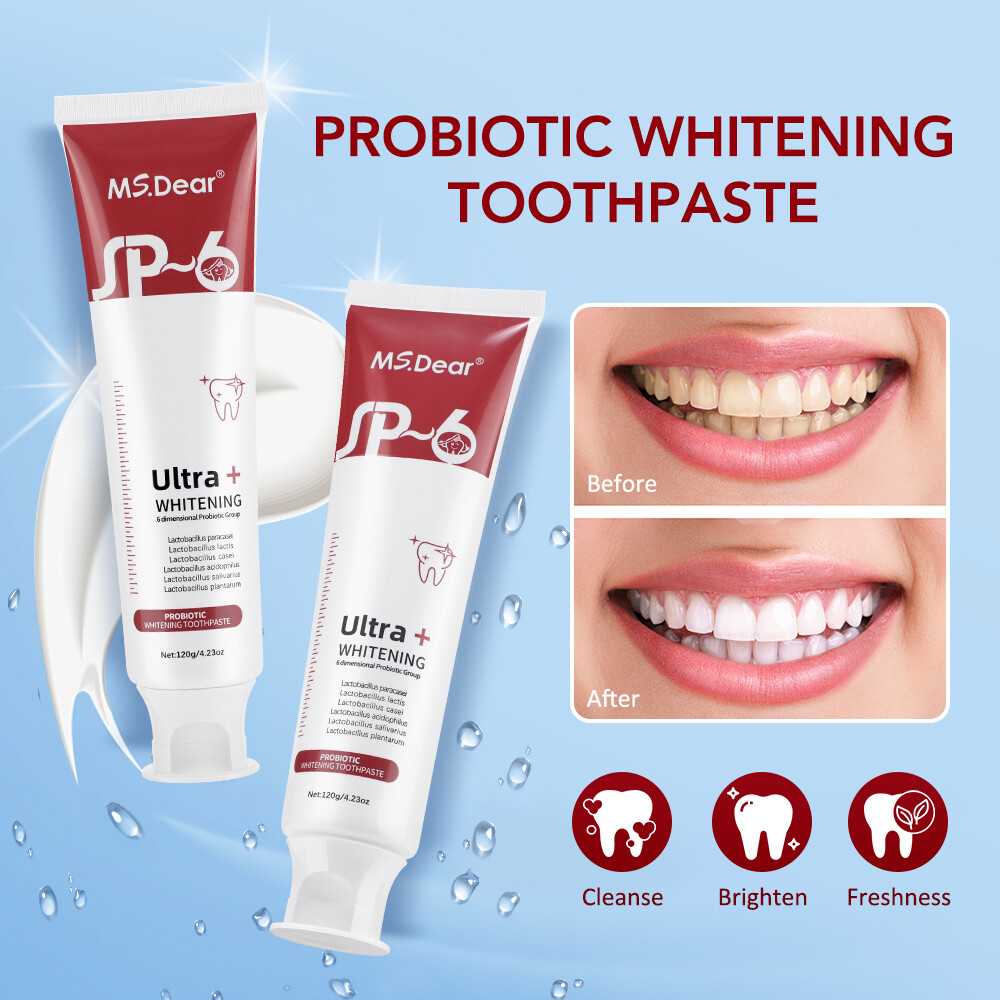 3PCS SP-6 Probiotic Toothpaste,Sp-6 Toothpaste Ultra Whitening Teeth Quick White