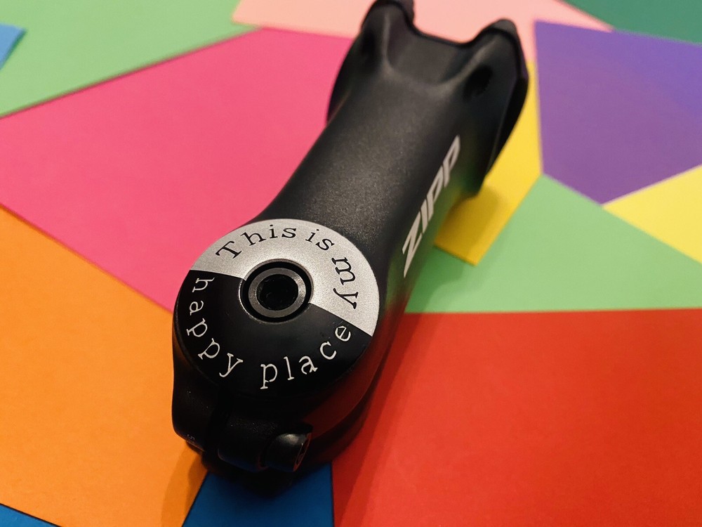 This Is My Happy Place - Threadless Bicycle Headset Stem Cap 1 1/8"